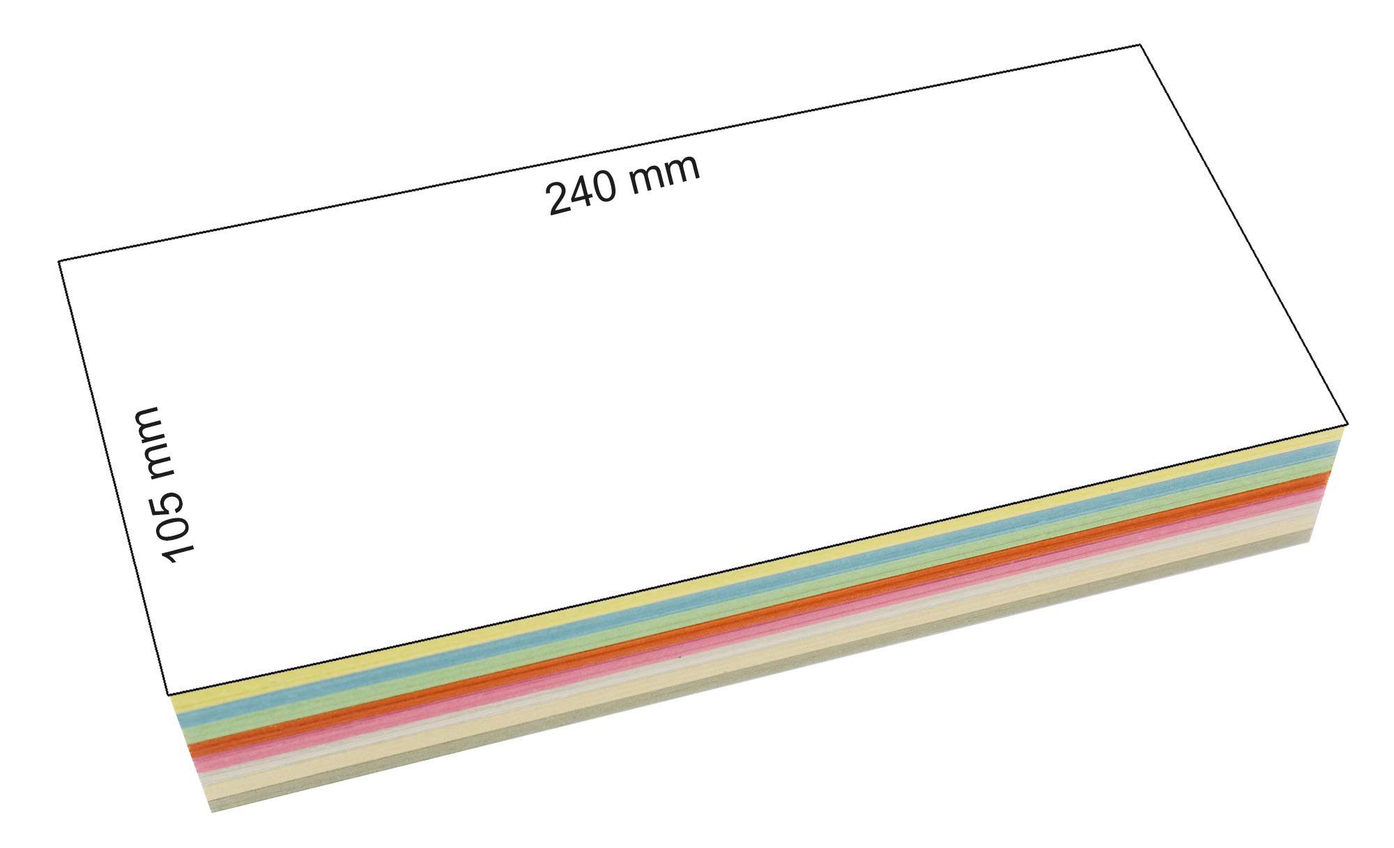 200 Intercalaires A4 Colorés – 8 Couleurs Vives, 25 Par Couleur, Carton 180g/m², 4 Perforations Universelles, Format Paysage Ou Portrait