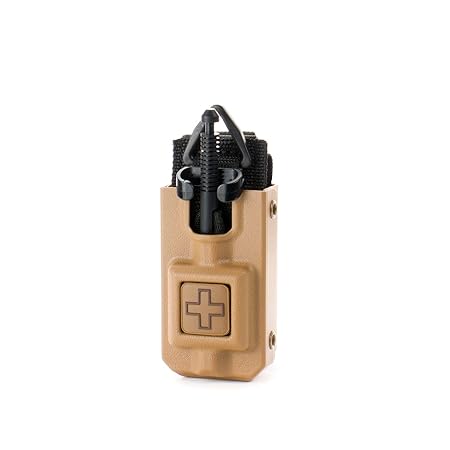 Eleven 10 Rigid TQ Case for SOF-TT Tourniquet, Coyote, MOLLE Attachment - Tourniquet Included