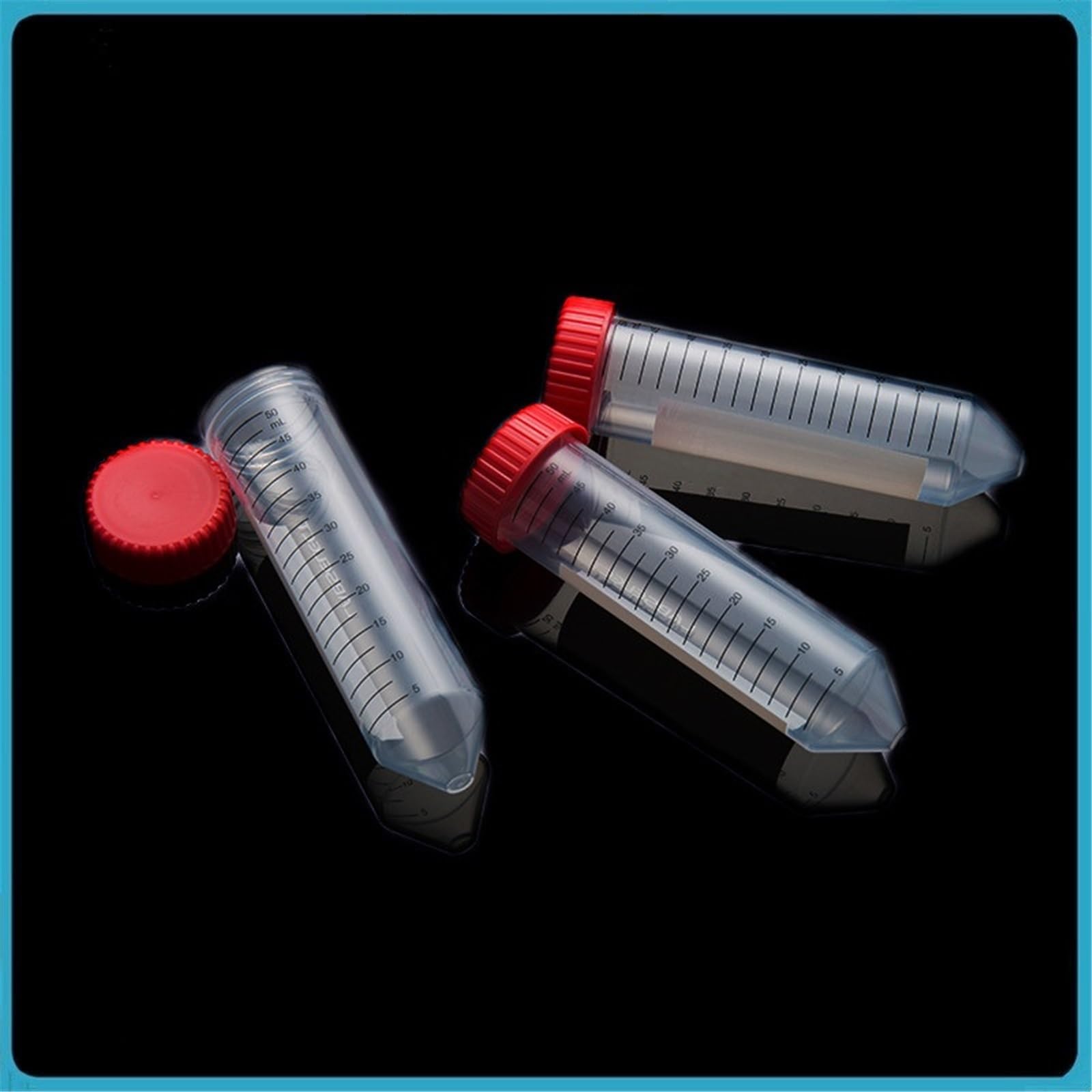 Probówka wirówkowa 50 ml, laboratoryjna, probówka PP, próbka, wolna od DNazy/RNazy, niepirogenna, stożkowe dno, 25 szt.