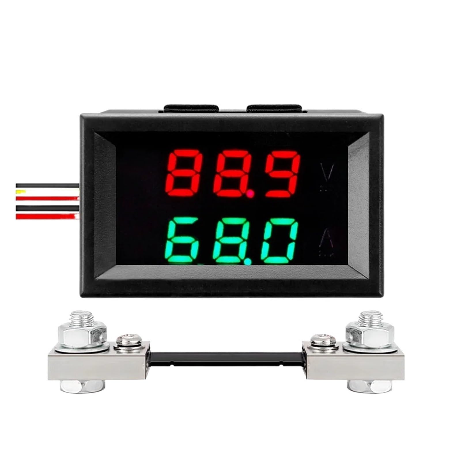 BFSYDLUJ DC 0-100V/100A RD 0.28 Digital Ammeter Voltmeter voltage current meter with 100A shunt(Red red)