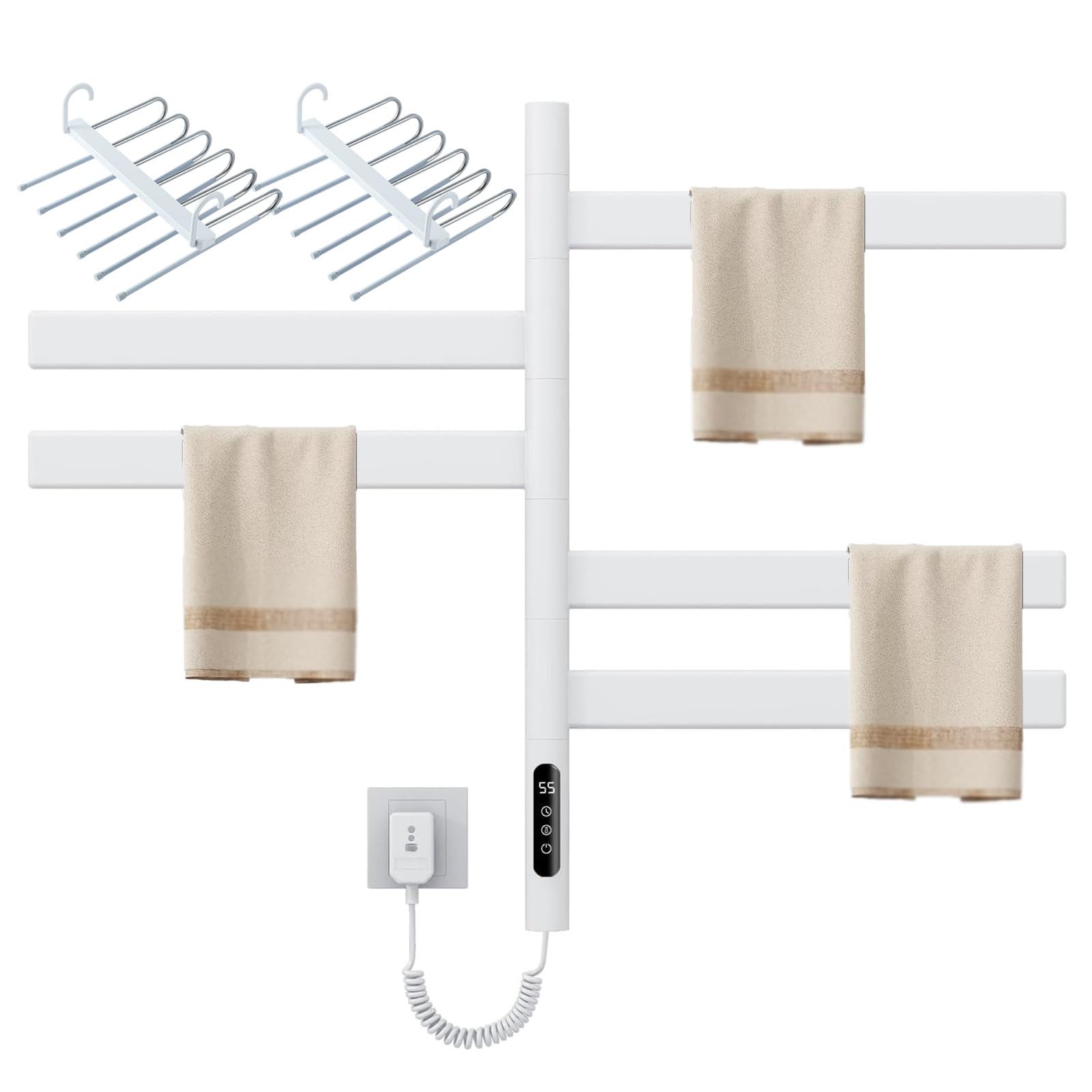 Toallero eléctrico para baño de pared ideal para secar toallas mojadas de toda la familia