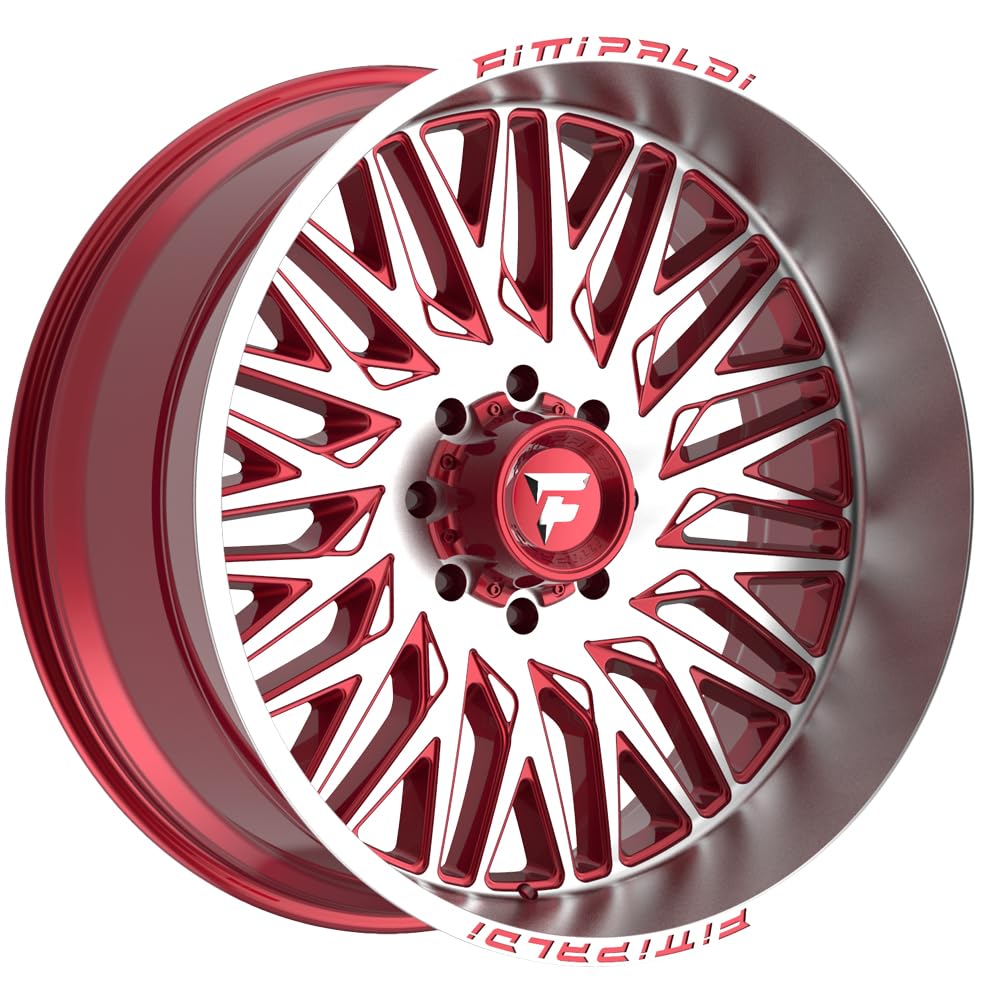 Amazon.com: Fittipaldi Offroad FA07MR GLOSS RED MACHINED, 22X12