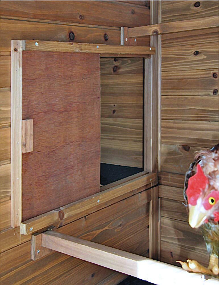 Kerbl Hobbyfarming Hühnerhaus, 222 x 115 x 200 cm, mehrere Etagen, 6 Türen, wetterfestes Dach, 6 Legenester