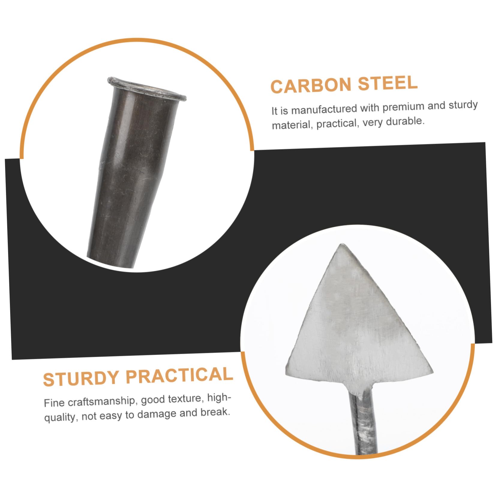 Gatuida Azada Triangular Carbono Duradera para Jardinería Herramienta Multifuncional para Labranza Deshierbe y Excavación de Suelo Huertos y Jardines