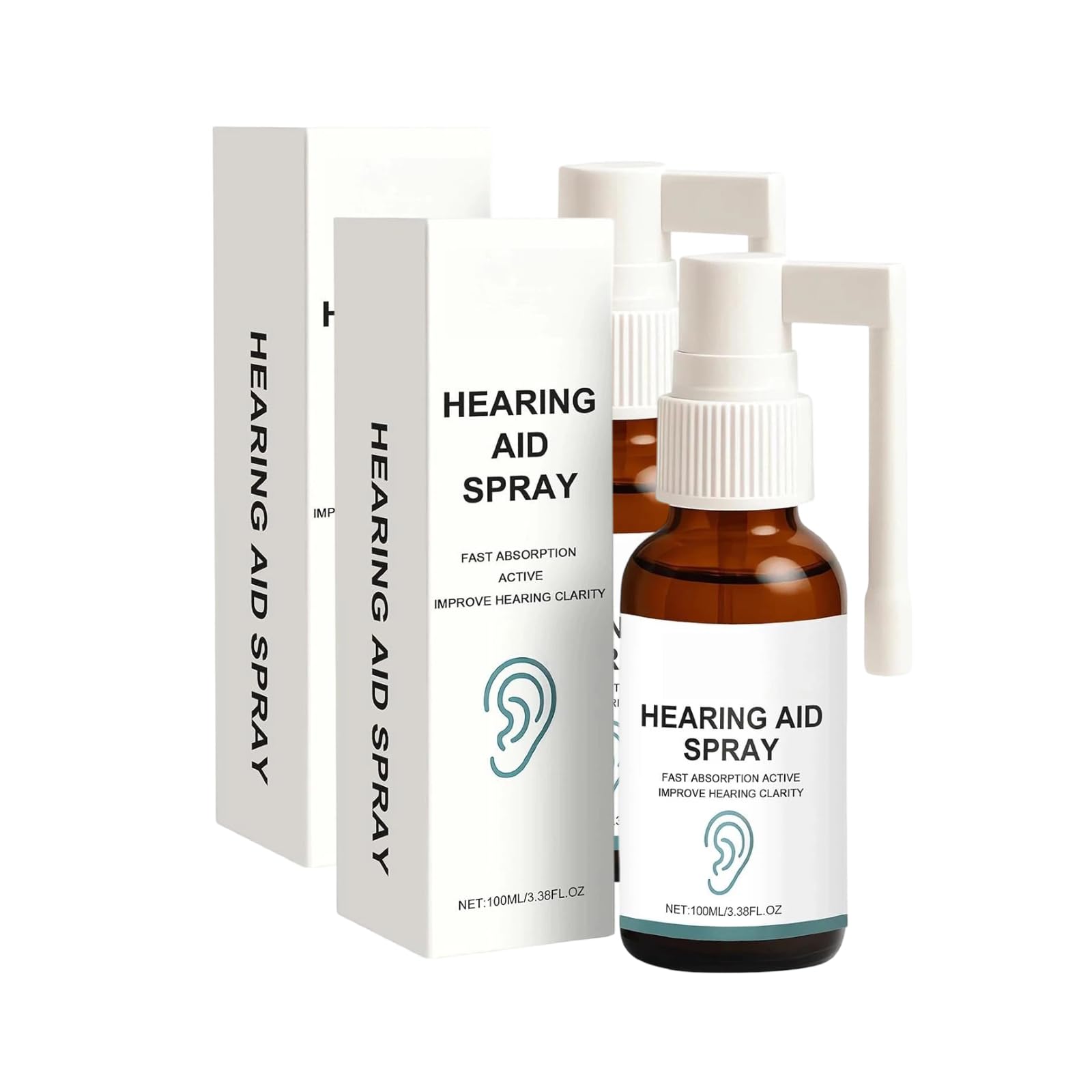 Hearing Aid Spray, 3.38 fl oz (2pcs)