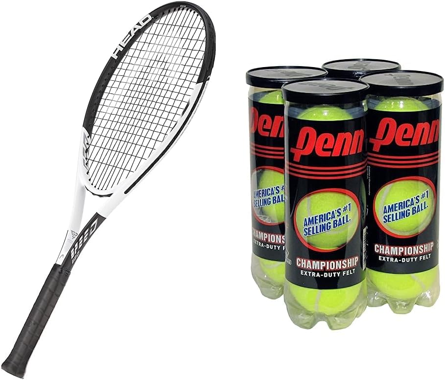 HEAD Geo Speed Adult Tennis Racket - Pre-Strung Light Balance 27.5 Inch Racquet