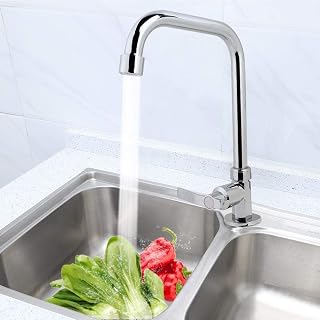 Faucet - Grifo de Cocina de Agua fría de aleación cepillada G1/2"con Agua fría para Cocina, baño, etc.