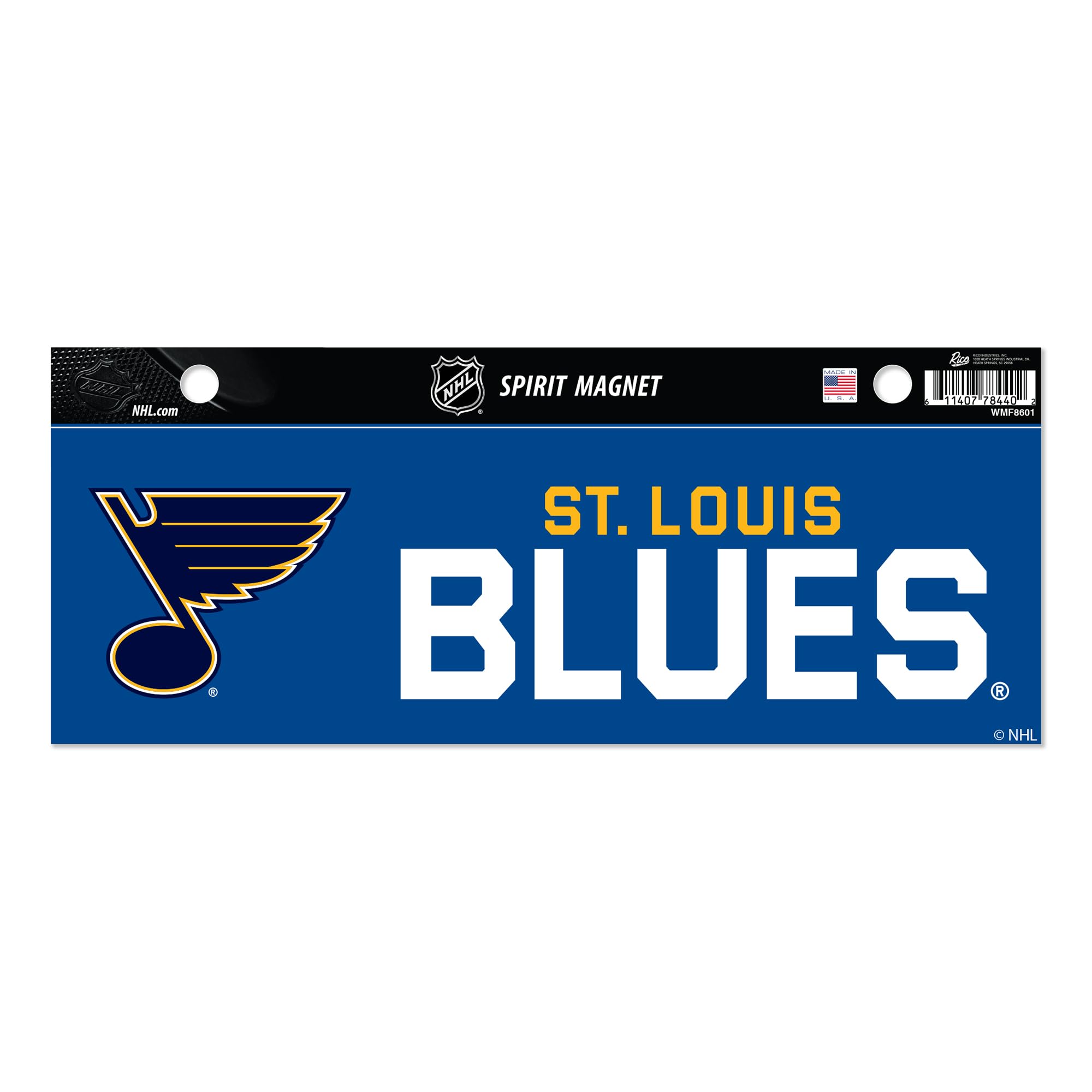 Aimant NHL St. Louis Blues magnet magnétique puissant 4x10 résistant et amovible