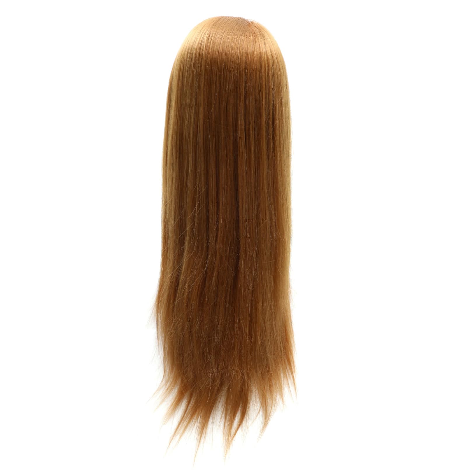 LIFKOME Golden Wig Head Mannequin for Hair Styling Training Doll with Thick Hair for Braiding Practice for Students
