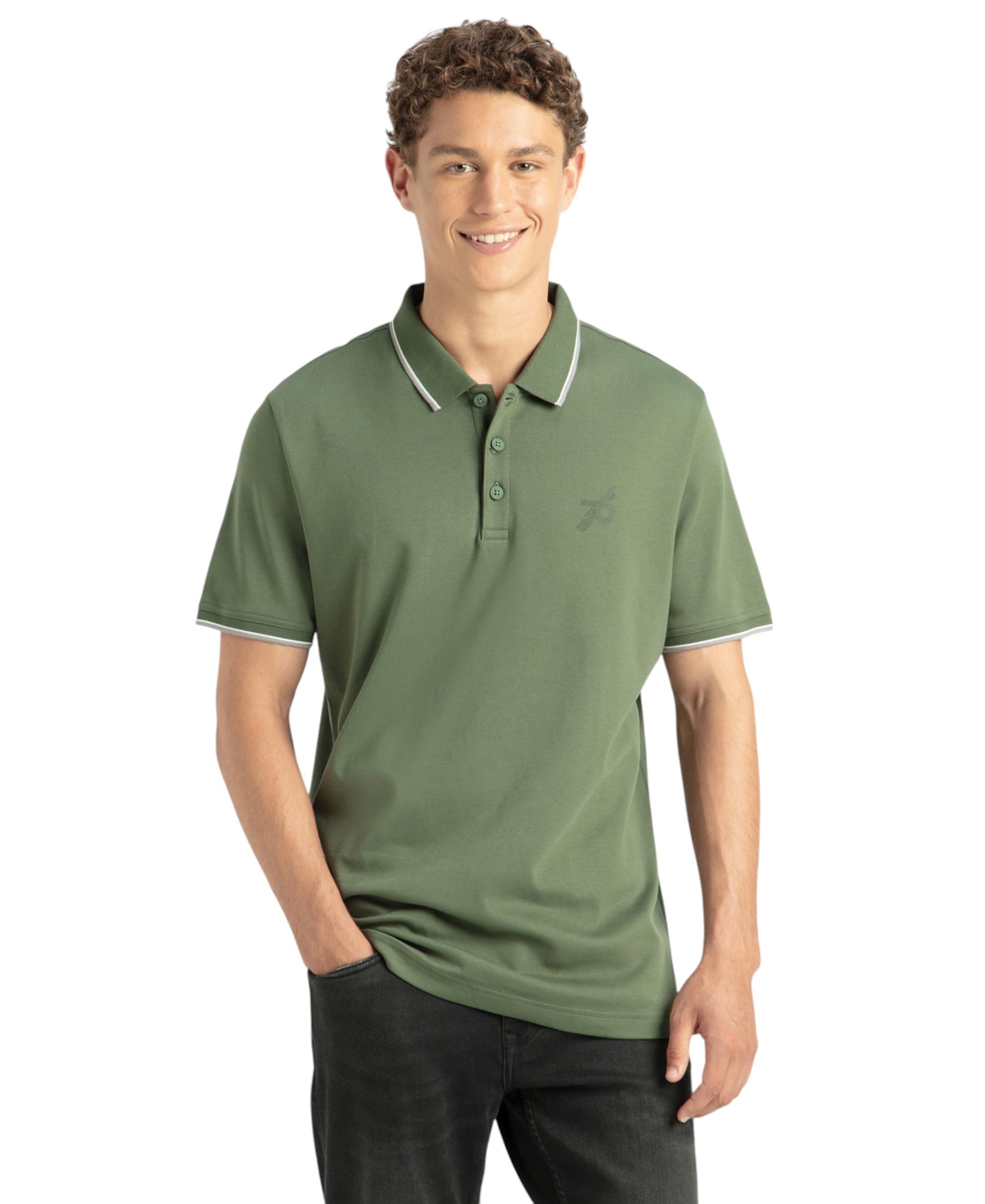Jockey 3911 Men's Super Combed Cotton Rich Regular Fit Solid Half Sleeve Polo T-Shirt (Logo Design May Vary)-picture-28