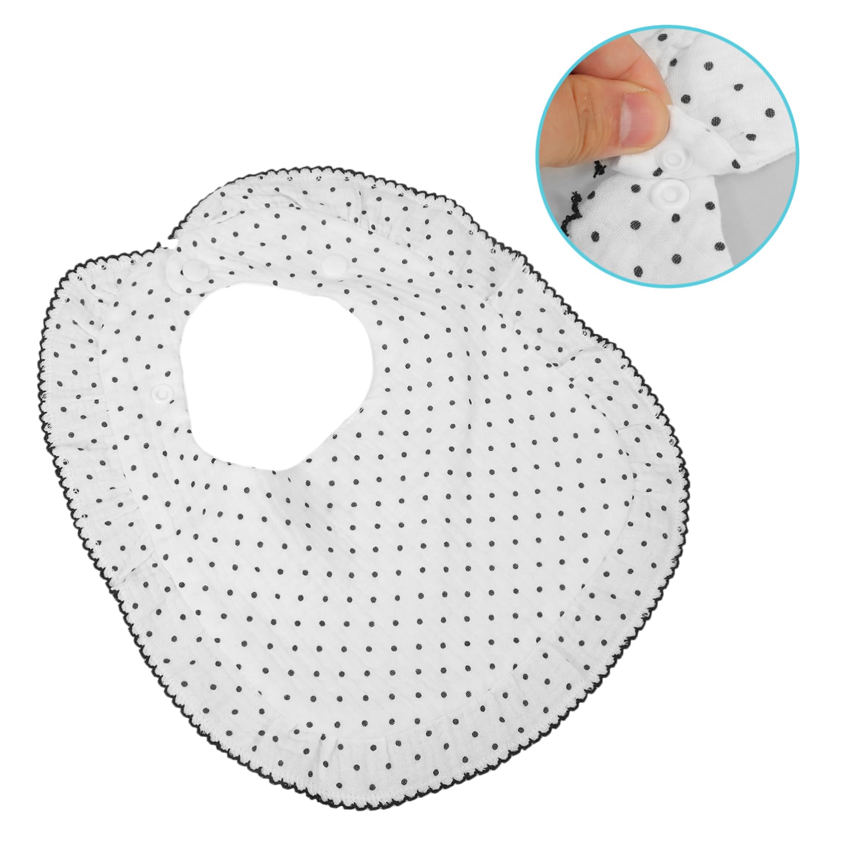 Sosoport Bavoir Coton Pour Nourrisson Bavoir Anti-bave Avec Fermeture à Pression Qui