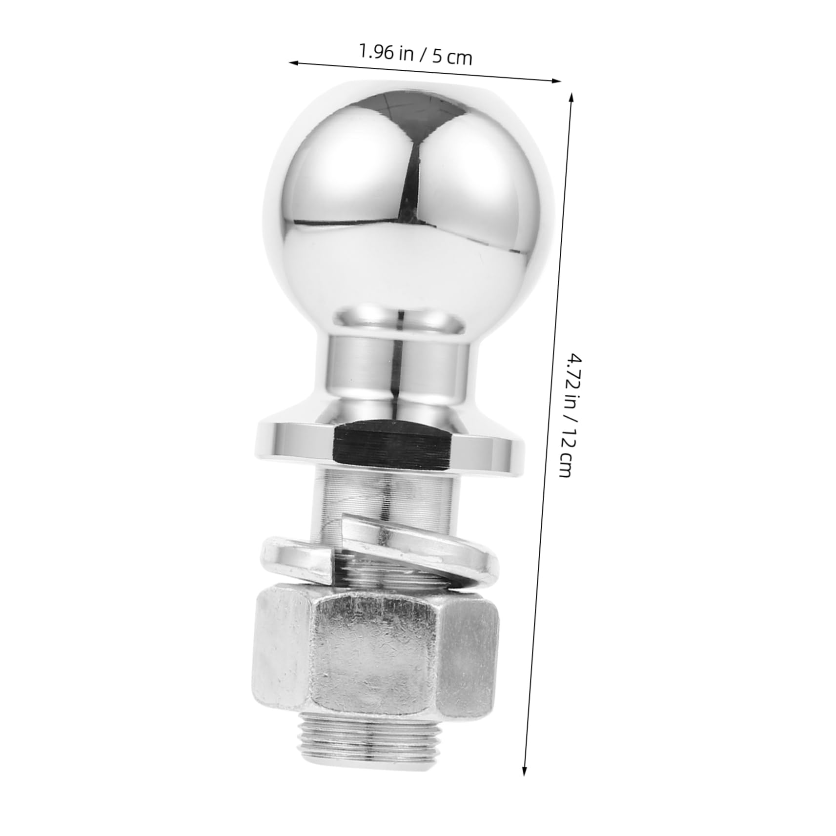 Ciieeo Bola de Enganche de Remolque Montaje de 2 Pulgadas de Hierro Resistente y Duradera para Vehículos de Remolque y Accesorios Camper