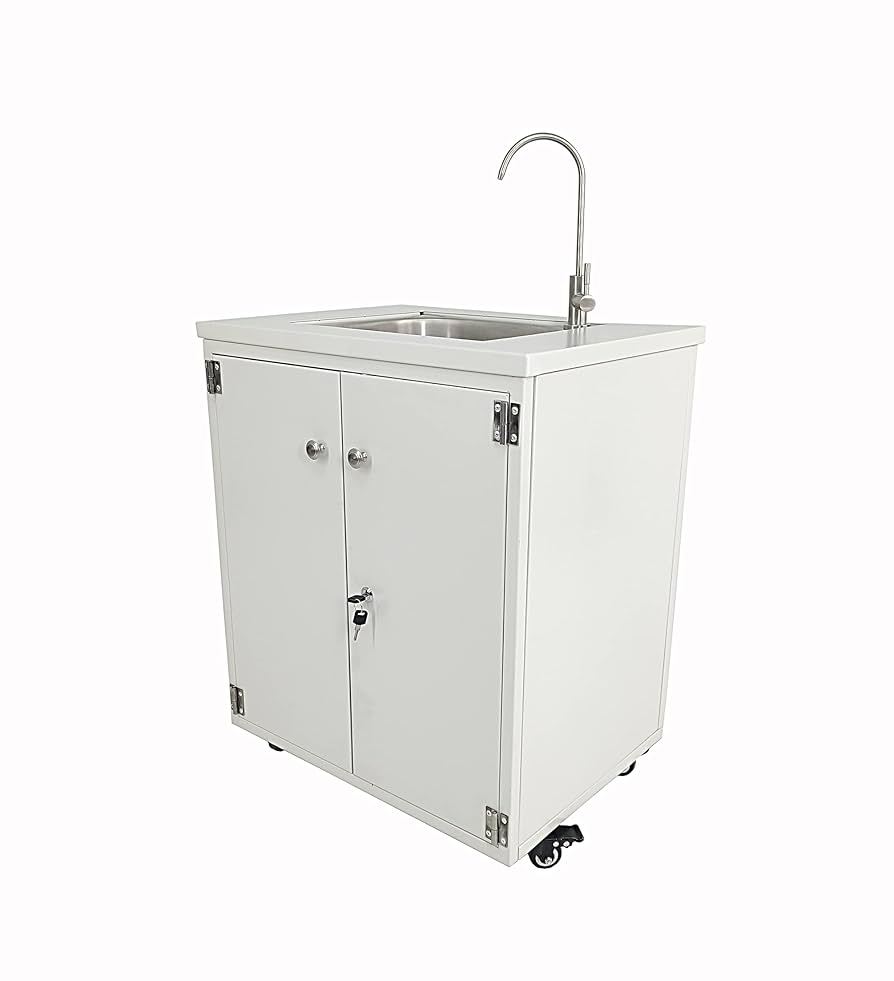 Amazon.com: Steel Cabinet Portable Sink Self Contained Hand