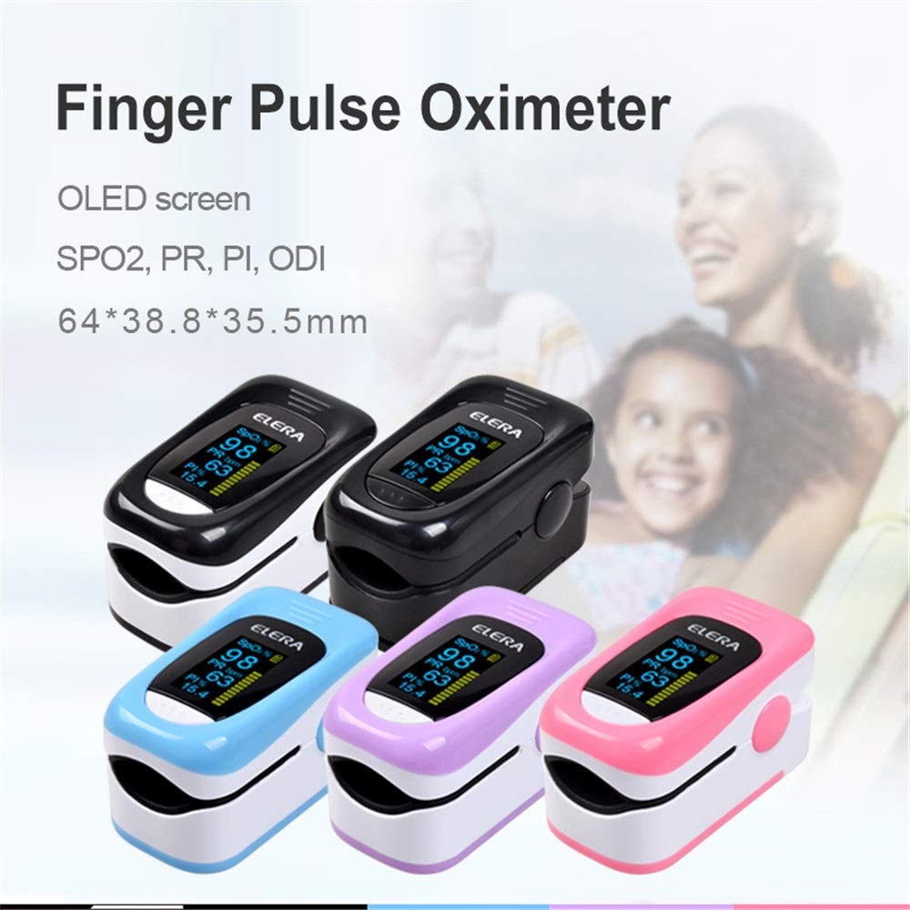Última Dedo oxímetro de Pulso, oxímetro, oxímetro de Dedo, 8 Horas de sueño, Monitor de oxímetro de Pulso (Color : A)