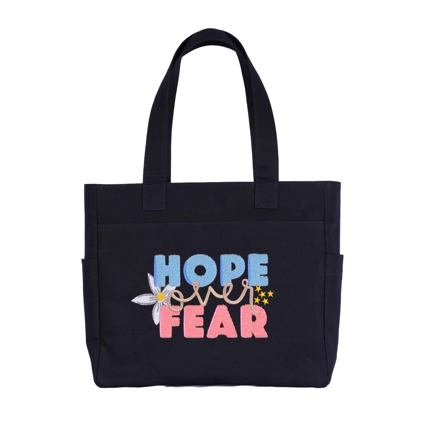 tsanta U Shaped Canvas Tote Bag, 35.56x33.02 cm with 10.8 cm Gusset, Cotton, Zipper Closure, Laptop Compartment-picture-51