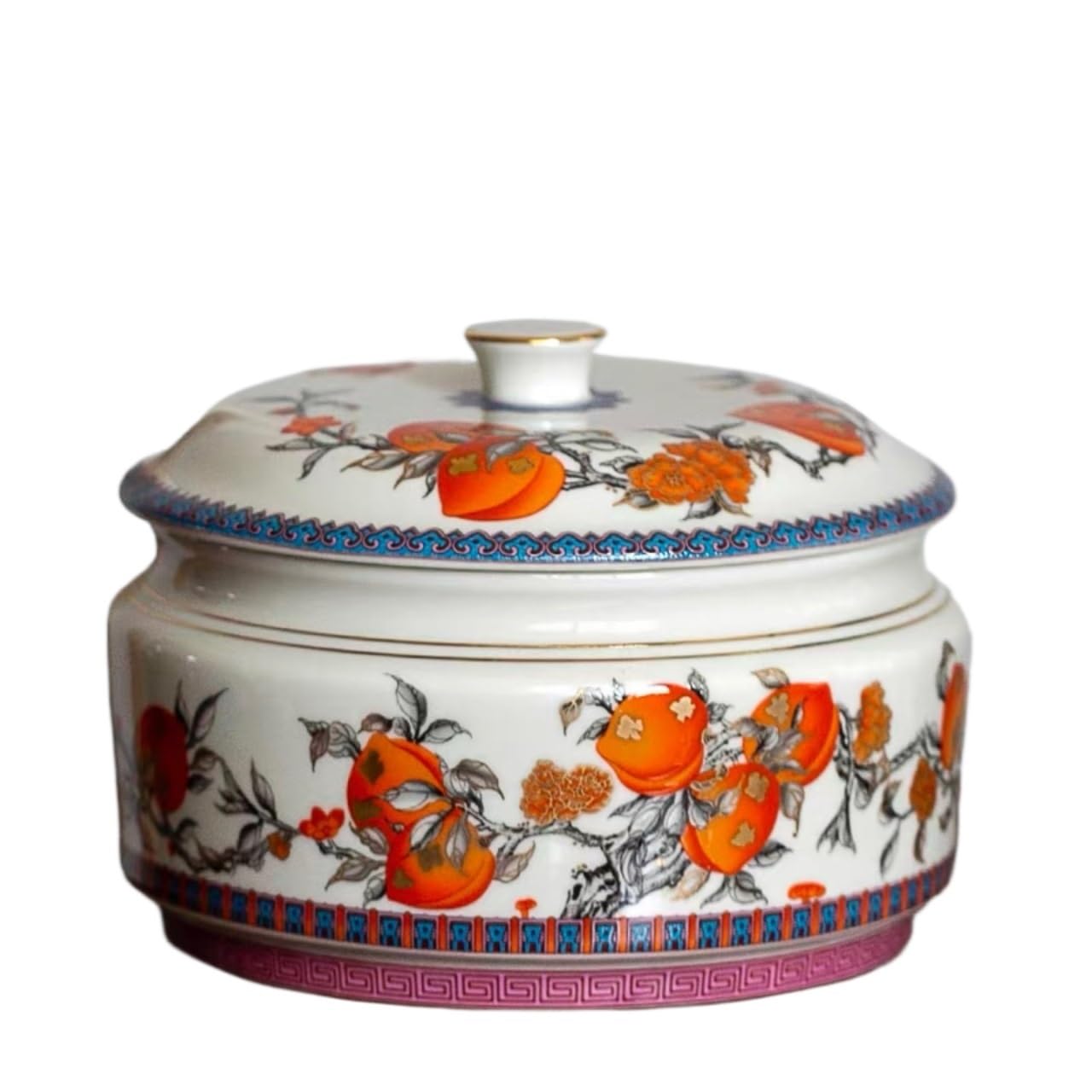 ENGENDER Tea Storage Jar Tea Canister Ceramic Coffee with Lid Household Snack Storage Can Sealed