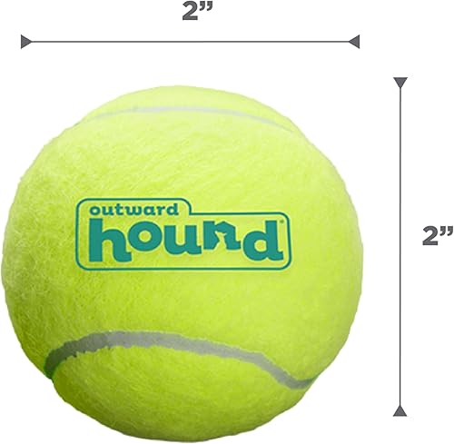 Miniatura 6 de Outward Hound Squeaker Ballz Tennis Ballz Tennis Max Balls Tennis Maze Craze - Squeaking and Fetching Tennis Ball Dog Toys