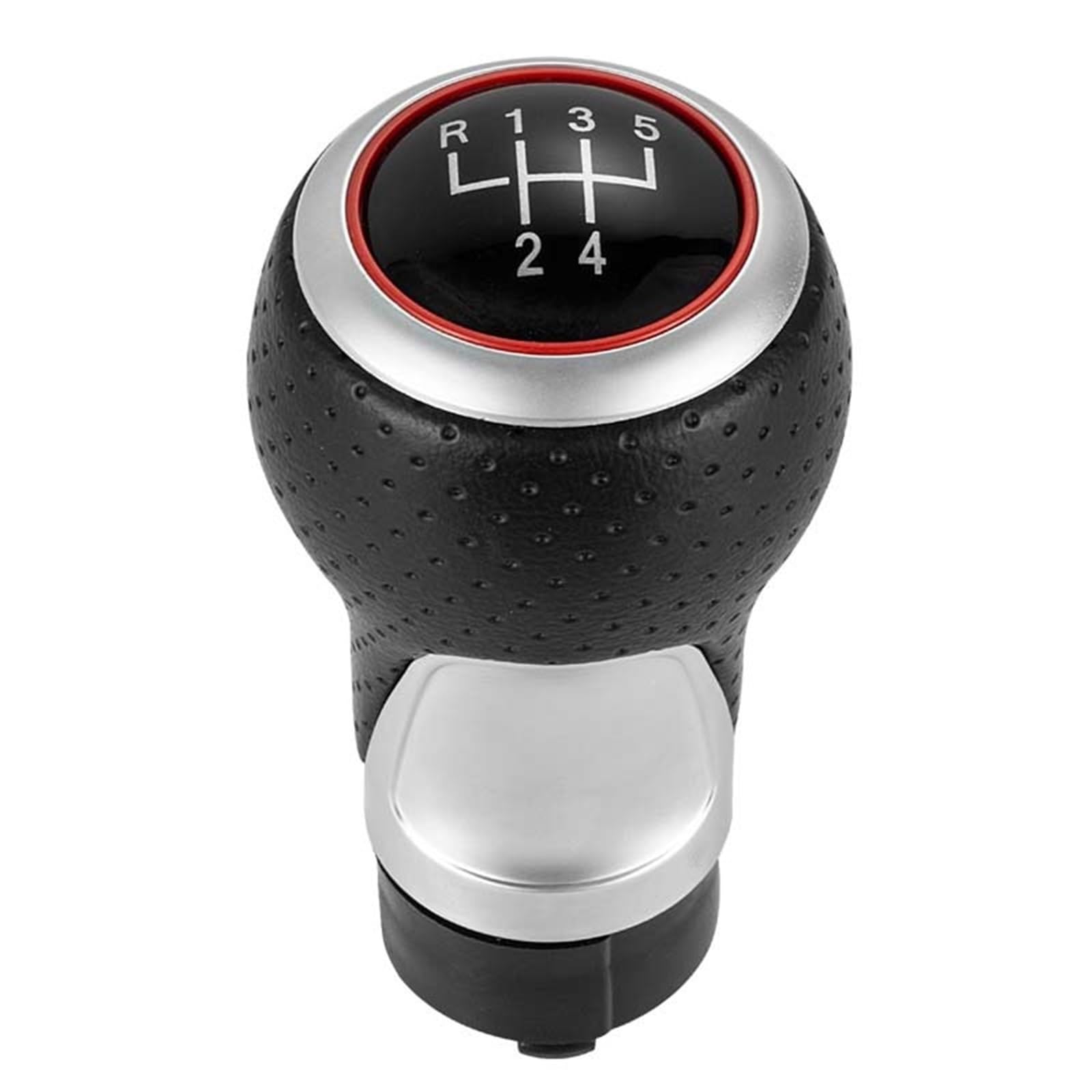 Hfswwlkj One Color Shifter Lever Compatible With Seat For Ibiza 6J For Leon Mk1 Car Gear Shift Knob Lever Shifter 12Mm 5/6 Speed Handle(Red 5 Speed-R13524)