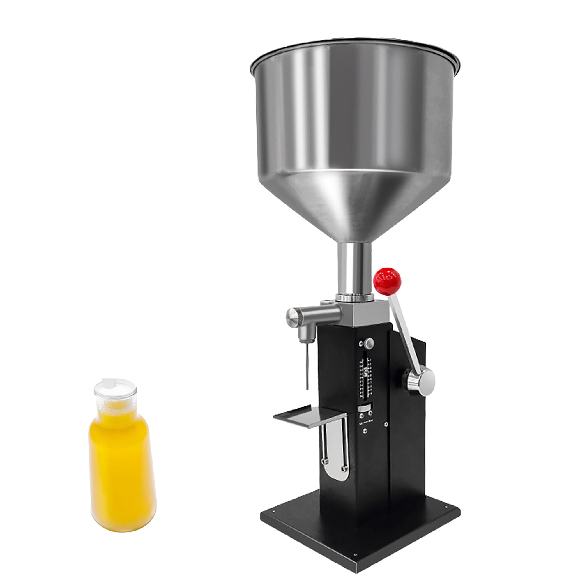 Riempitrice per pasta e liquido, capacità 10-100 ml, ugelli regolabili (0,15 pollici e 0,3 pollici), ideale per applicazioni farmaceutiche e cosmetiche