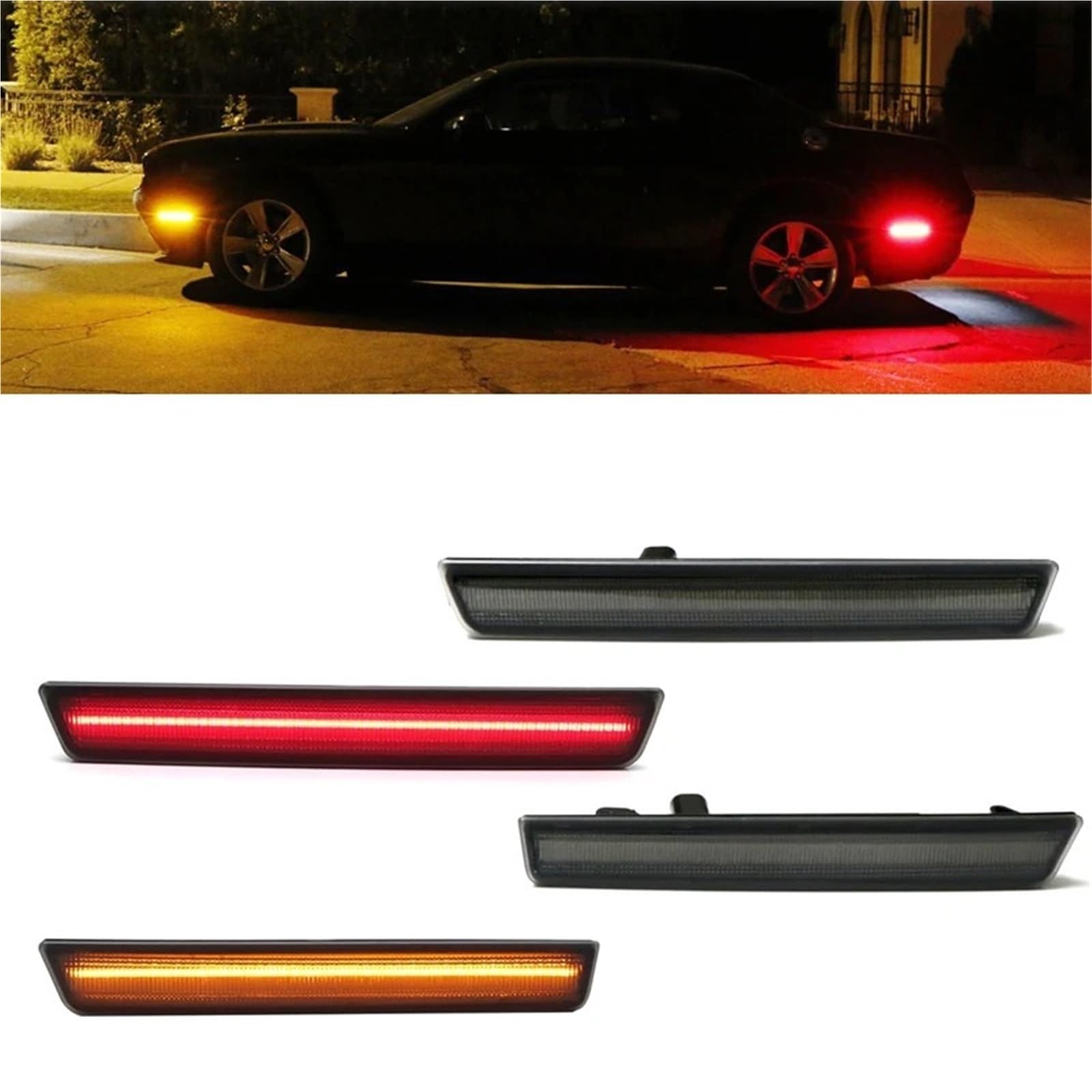 Para Dodge Challenger Señal De Giro Xenon Bombillas Faro