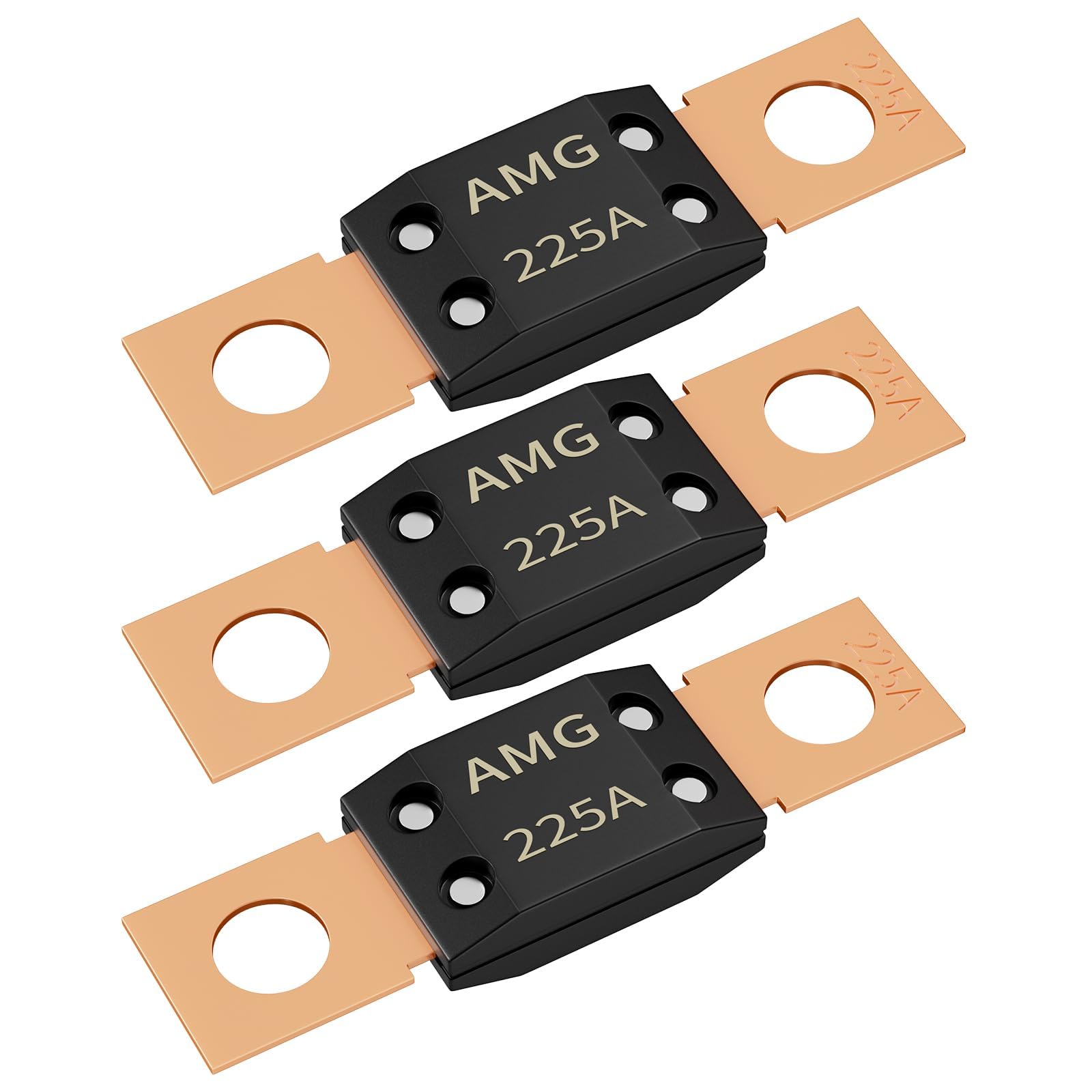 Joinfworld 225A MEGA Fuse, High Current Bolt Mount Automotive 225 Amp MEGA/AMG Fuse for Cars, Trucks, Construction Vehicles, Buses, Caravan Cars,
