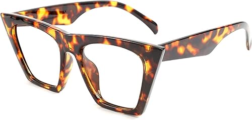 FEISEDY Gafas de lectura cuadradas de ojo de gato con bloqueo de luz azul para mujer, lector de ojo de gato, antirreflejos, fatiga ocular digital