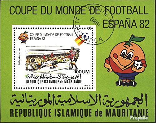 Prophila Collection Mauritania Block 29 (Completa Edizione) 1980 Calcio-Championship (Francobolli per i Collezionisti) Calcio