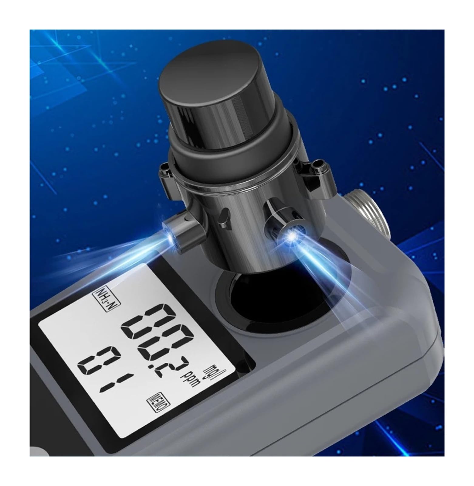 Testeur Numérique De Qualité De L'eau De Laboratoire AE86063, Détecteur De PH Écran rétroéclairé | Nitrite d'azote d'ammoniac de chlore résiduel for piscine/aquarium