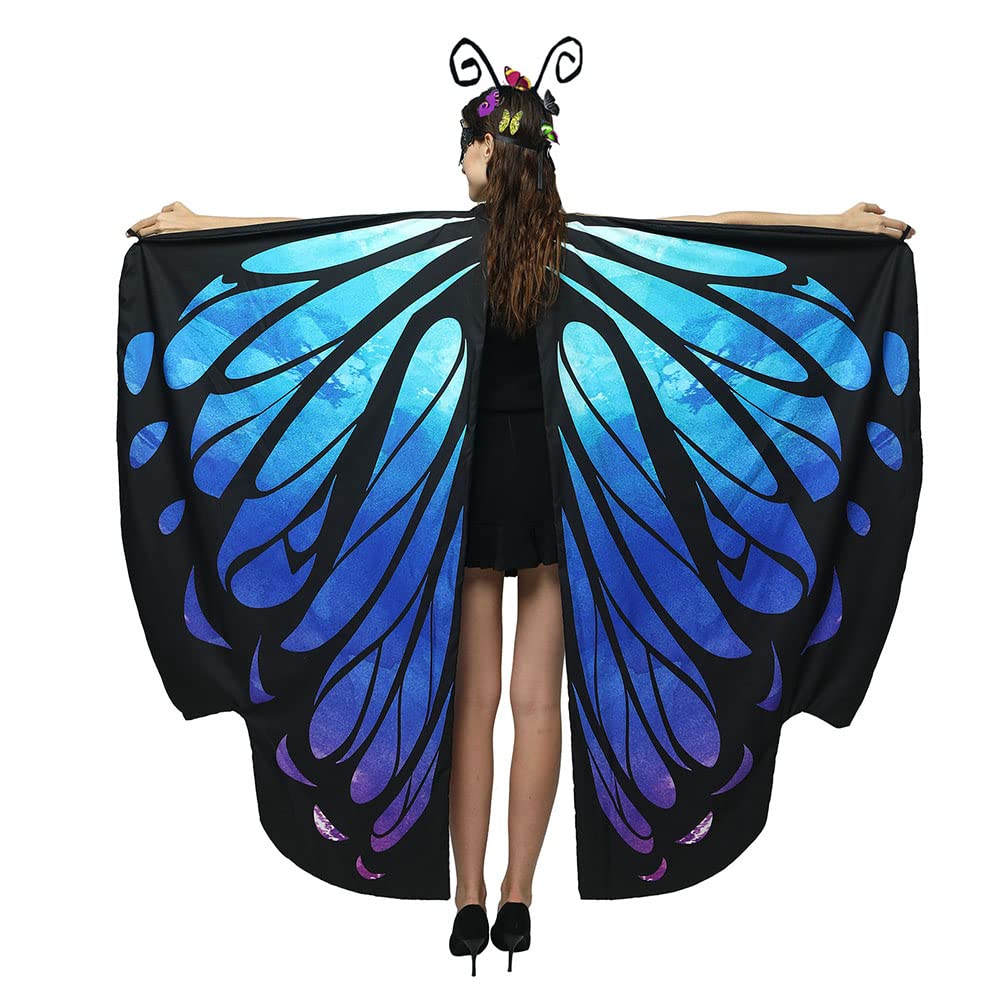 HAPNBCELE Womens Double-Sided Butterfly Wings Costume - Image 4