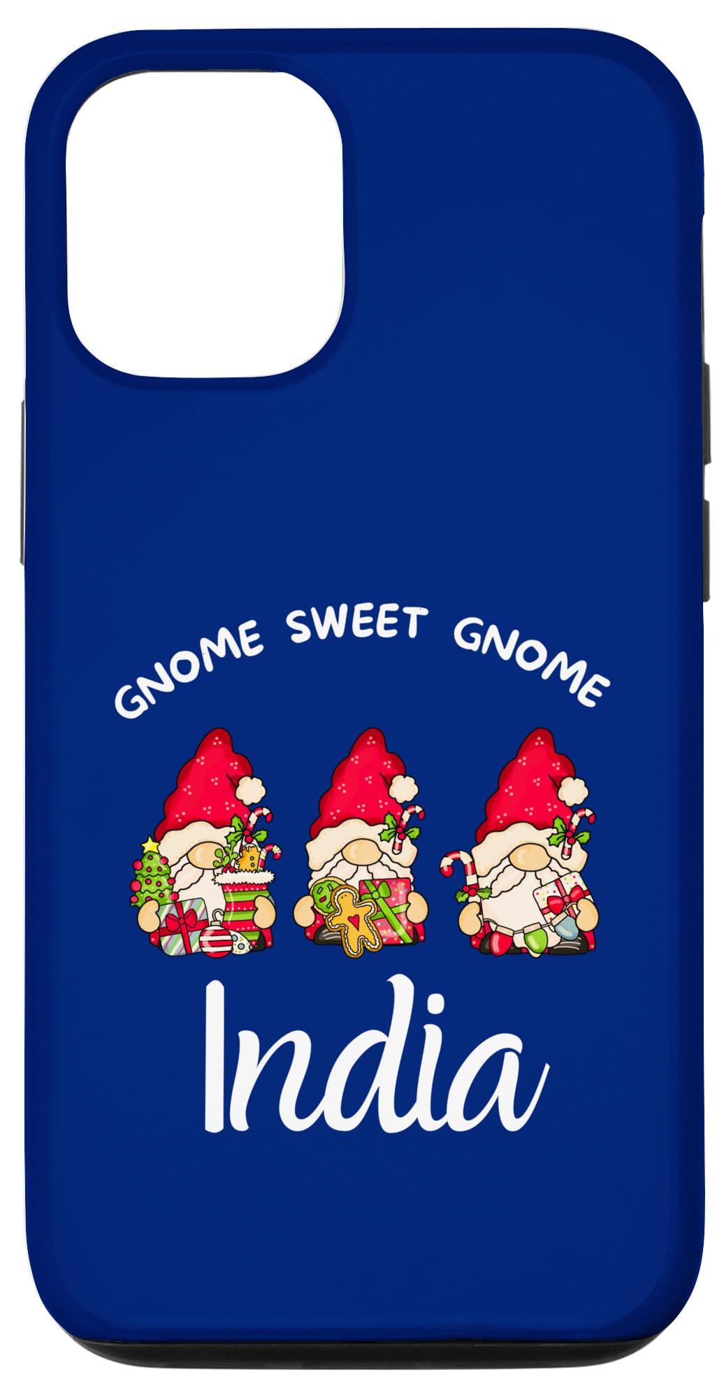 iPhone 15 India Gnome Sweet Gnome Merry Christmas India Gnomes Case