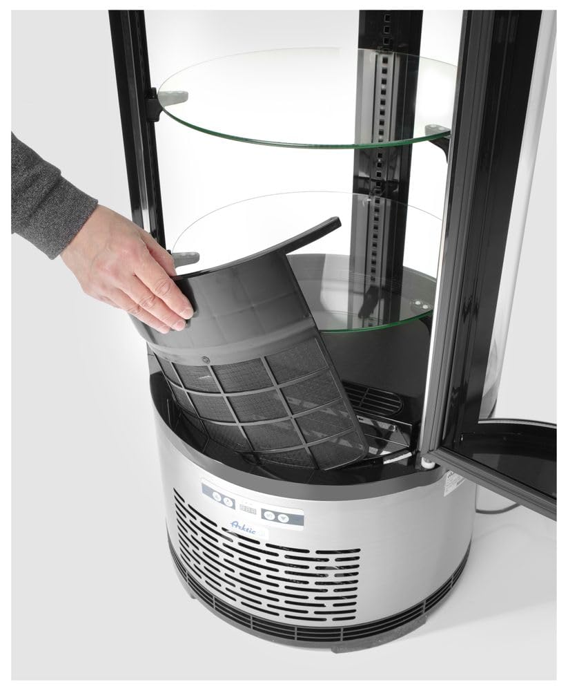 HENDI Expositor redondo para repostería (100 litros) - 100 L - 230V / 210W - 2/6˚C - ø480x(H)1030 mm
