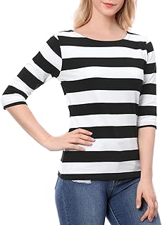 Black and white long sleeve shirt women's Clearance