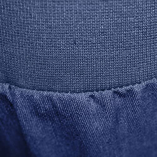 Women Casual Pants High Elastic Waist Trousers Fashion Wide-Leg Pants Women Solid Color Leisure Slimming Loose (Blue, M)4