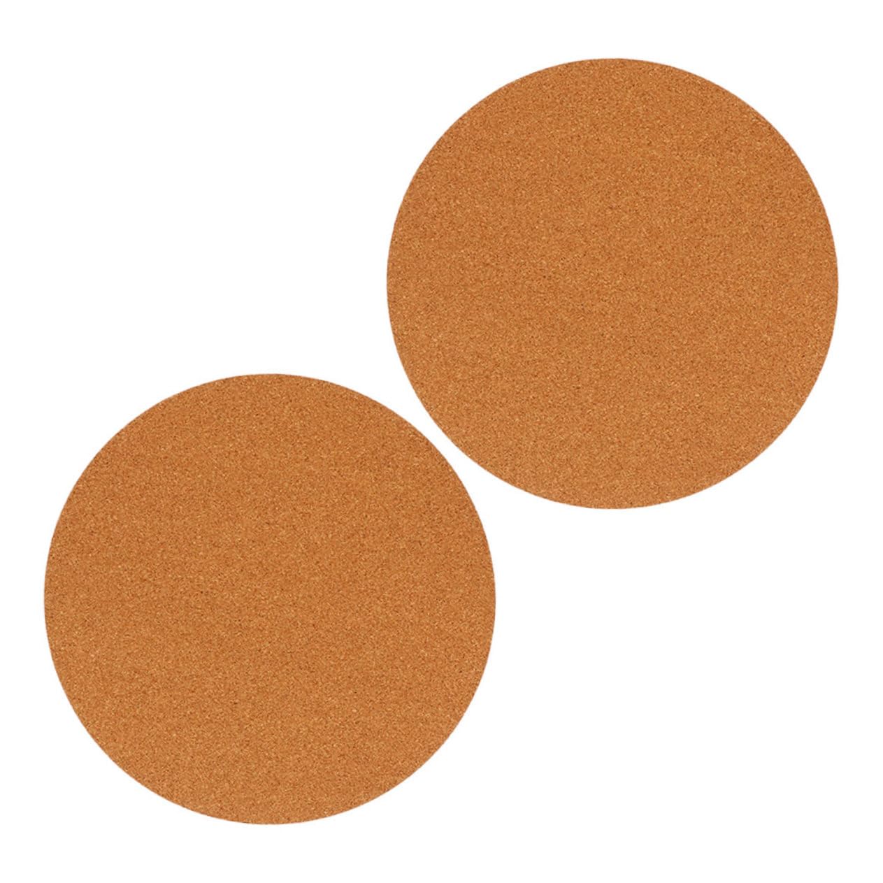 Zerodeko 2Pcs Round Absorbent Cork Plant Coasters Mats Cork Pads for Indoor Potted Plants Hot Dish Pad for Home Garden Use Plant Tray Coaster