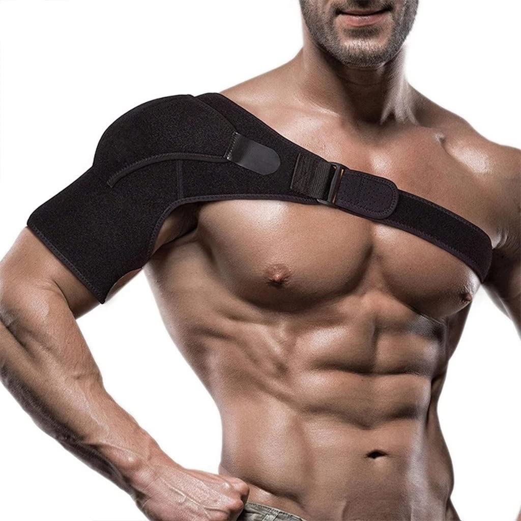 Adjustable Shoulder Support Bandage Protector Brace Joint Injury Strap Guard Wrap Belt Color As Shown Size One Size