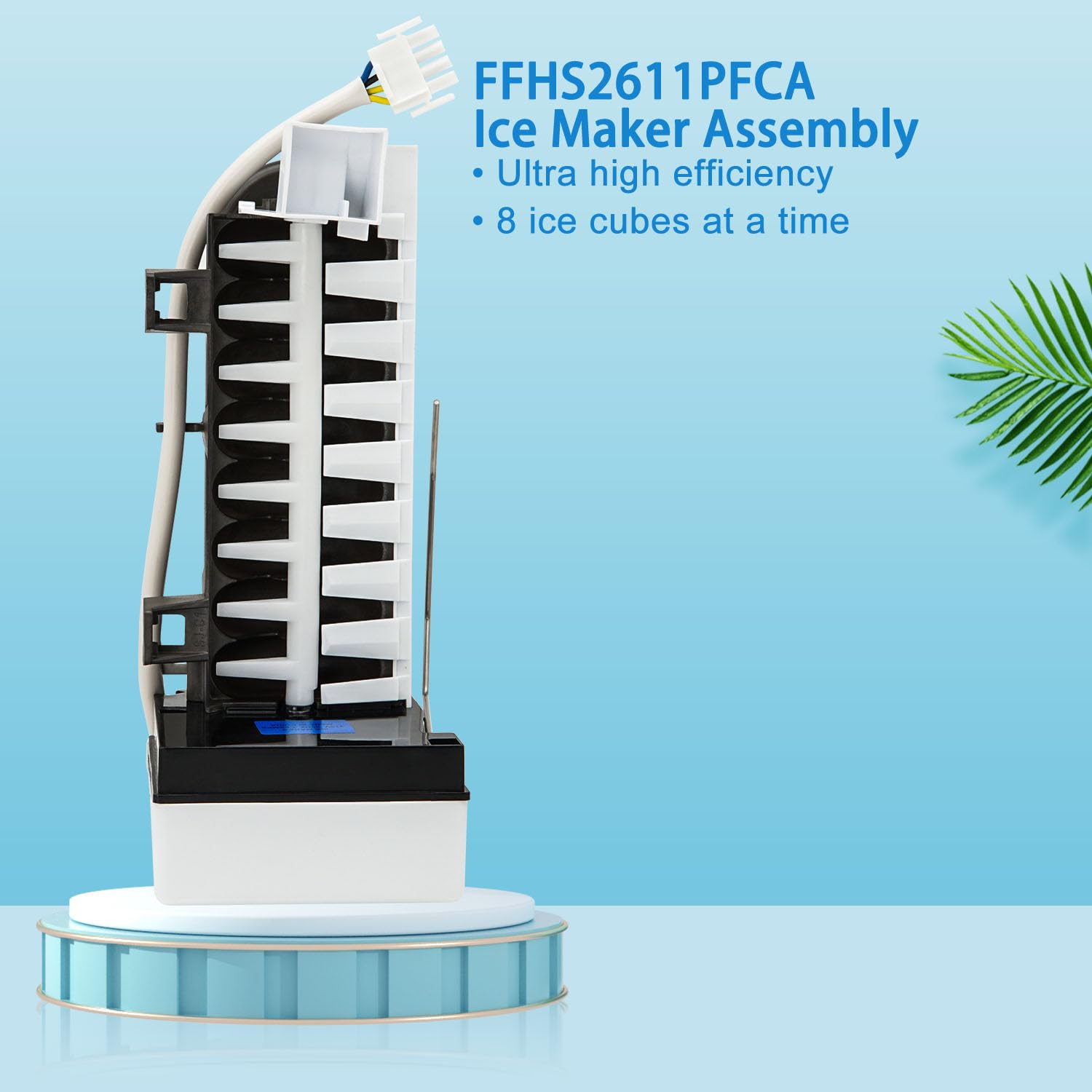 Refrigerator Ice Maker Compatible with Frigidaire FFHS2611PFAA FFHS2611PFBA FFHS2611PFCA FFHS2611PFEA FFHS2611PF4 FFHS2611LB4 FFHS2611LB7 FFHS2611LBRA