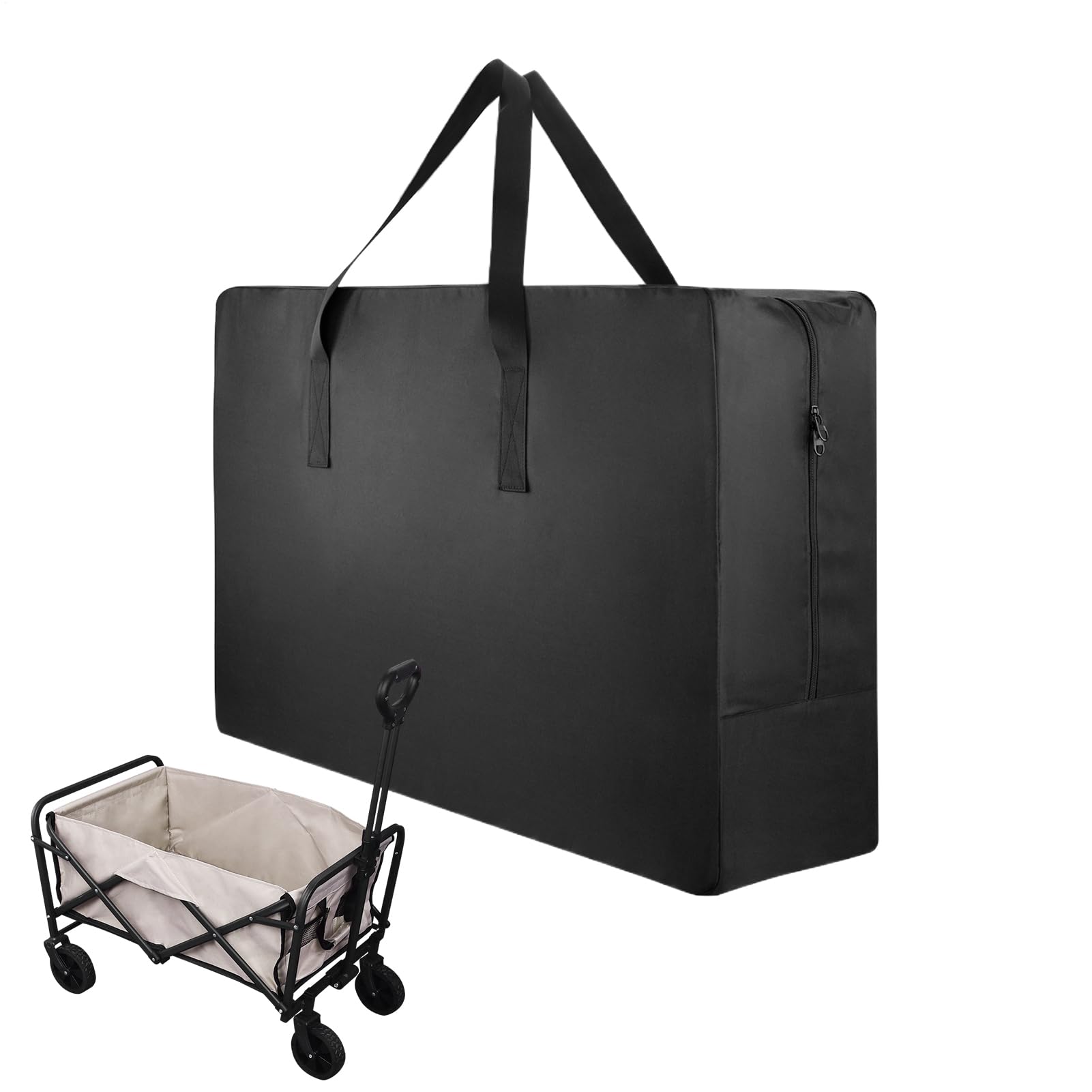 Generisch Aufbewahrungstasche, Transporttasche, Hochbelastbare Bollerwagen-Storage-Tasche, Faltbeutel Für Einkaufswagen & Campingkarren, Schmutzabweisend, Faltbar & Platzsparend, Für Picknick/