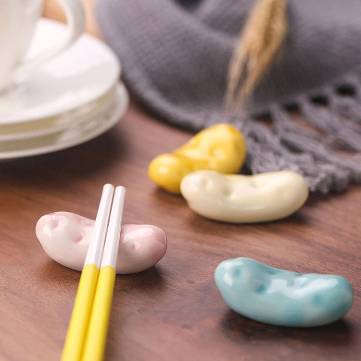 Chopstick Rest Chopsticks Holders Rack Lovely Little Potatoes Dinner Stand for Home Decoration Aurant