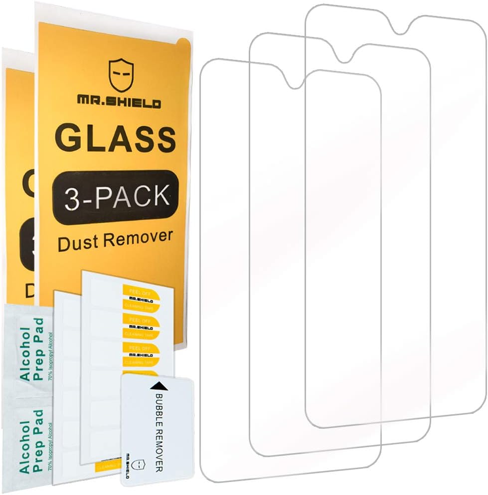 Mr.Shield [3-PACK] Designed For Motorola (MOTO G7) [Tempered Glass] Screen Protector with Lifetime Replacement