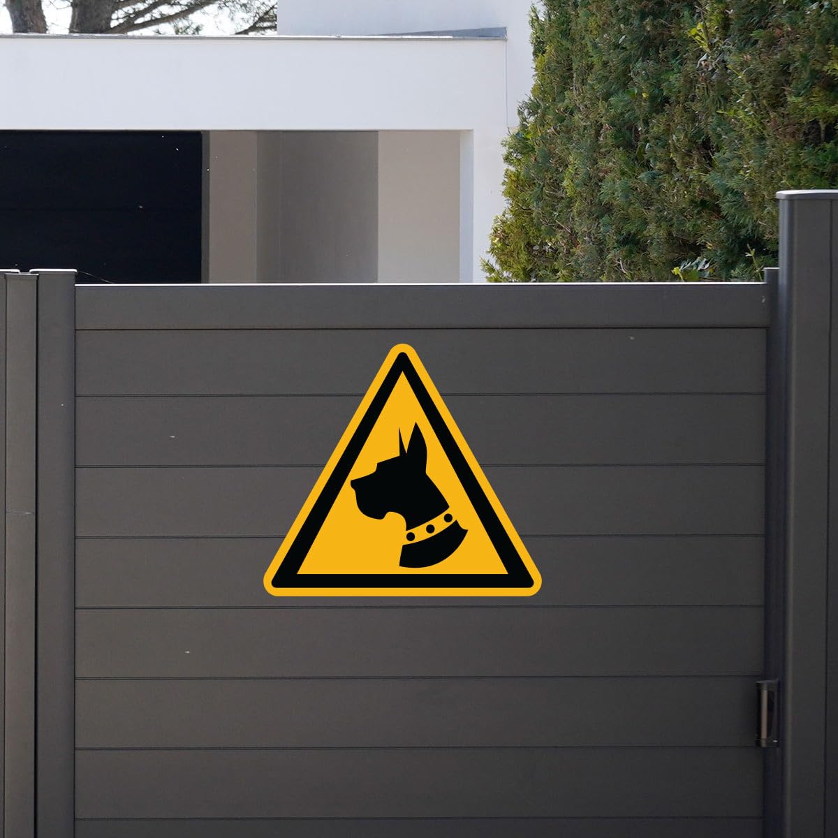 Ambiance Sticker Laminated Laminated Warning Sign Sticker Guard Dog Warning Sign Water and UV Resistant - Image 3