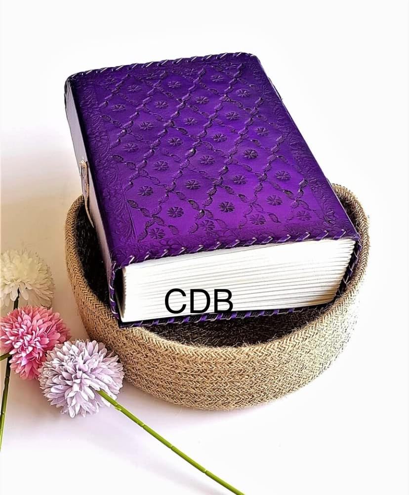 580 Page Handmade Leather Journal with Semi Precious Stone, Book of Shadows, Genuine Leather Grimoire Notebook, Vintage Writing Diary, Refillable Sketchbook, Witchy Gift, 5x7 Inch