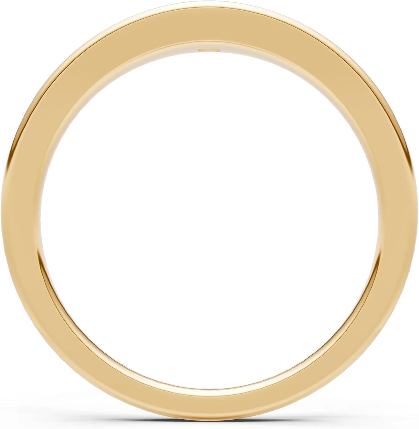 PEORA Princess Cut Cut Blue Sapphire Dome Band Available in Solid 10K, 14K or 18K Ring – White, Yellow or Rose Gold