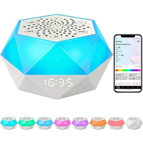 White Noise Machine for Sleeping - Portable Rechargeable Baby Sound