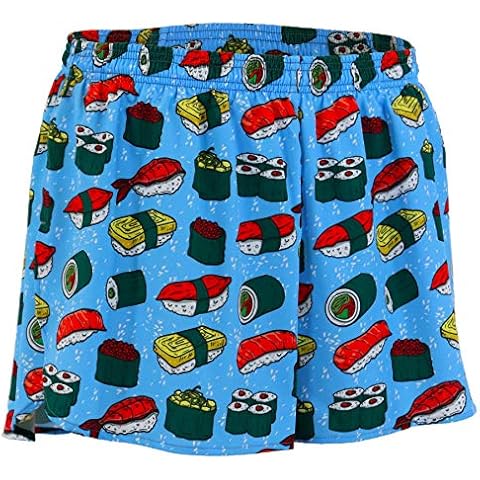 BOA Running Men's Stretch 3" Printed Half Split Trainer- Sushi Cover