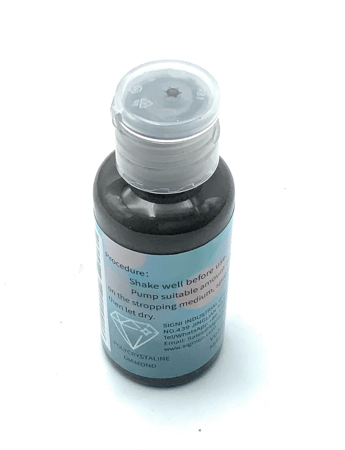Signi PolyCrystaline Diamond Suspension,PCD Knife stropping Emulsion,Poly Diamond polishing Compound,Premium Diamond Spray Paste slurry with 5% Concentration (1/2 μm)