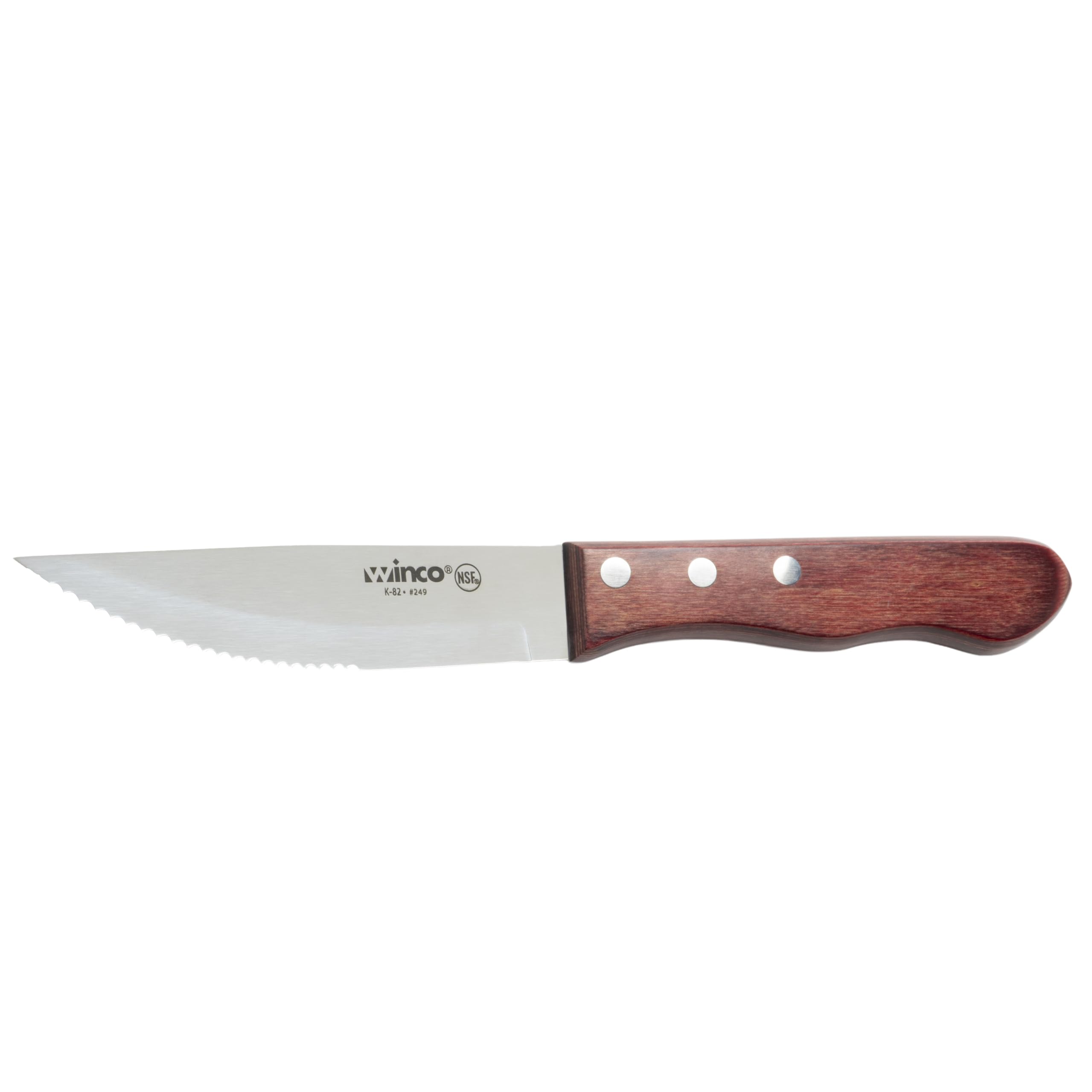 Winco 1 / 4.8" / Pointed Plastic Steak Knives