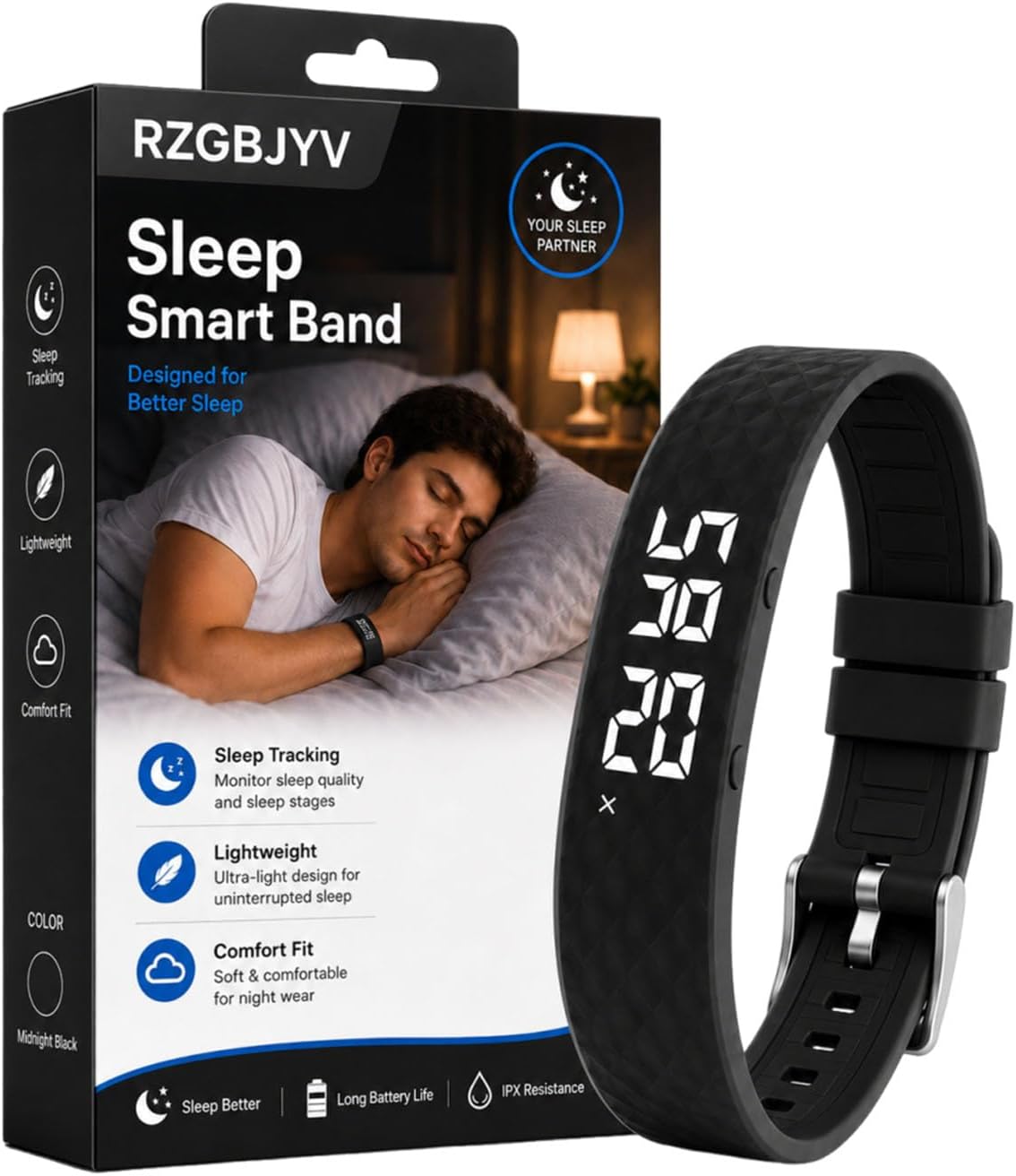 Alarm Clock Vibrating Wristband Watches Wrist Bands para Hombres Digital Travel Analog Reminders Bracelet Heavy Sleepers Silent Shock Reminder Timer Nursing Pocket Pill Bed Wetting
