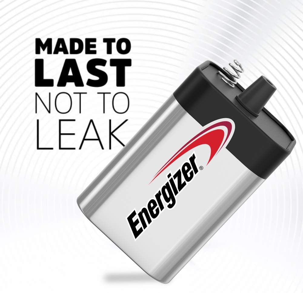 Energizer 6V Battery, Reliable & Long-Lasting 6V Lantern Battery, 1Count : Health & Household