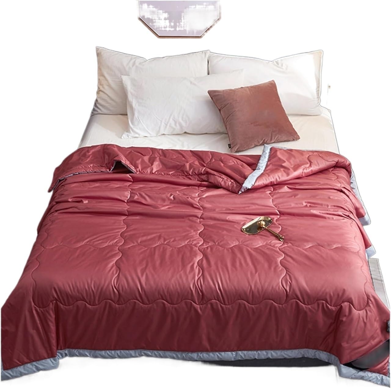 Couverture d'été en duvet de coton respirante multicolore 200x230cm - Lit frais