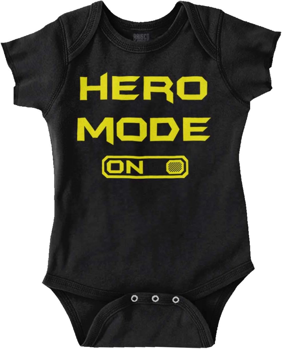 Superhero Mode On Comic Book Nerd Geek Baby Romper Bodysuits